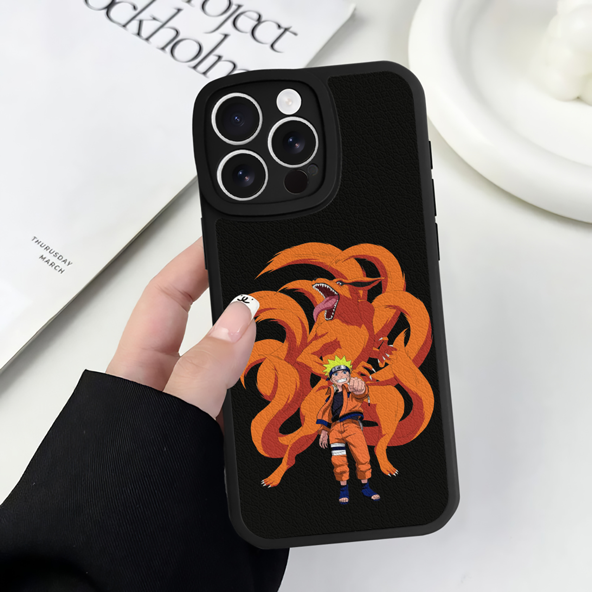 （画像用） NARUTO -ナルト- うずまき ナルト Uzumaki Naruto 【iPhone 16シリーズ対応】シリコンスマホケース（レザー調） 材質：シリコン